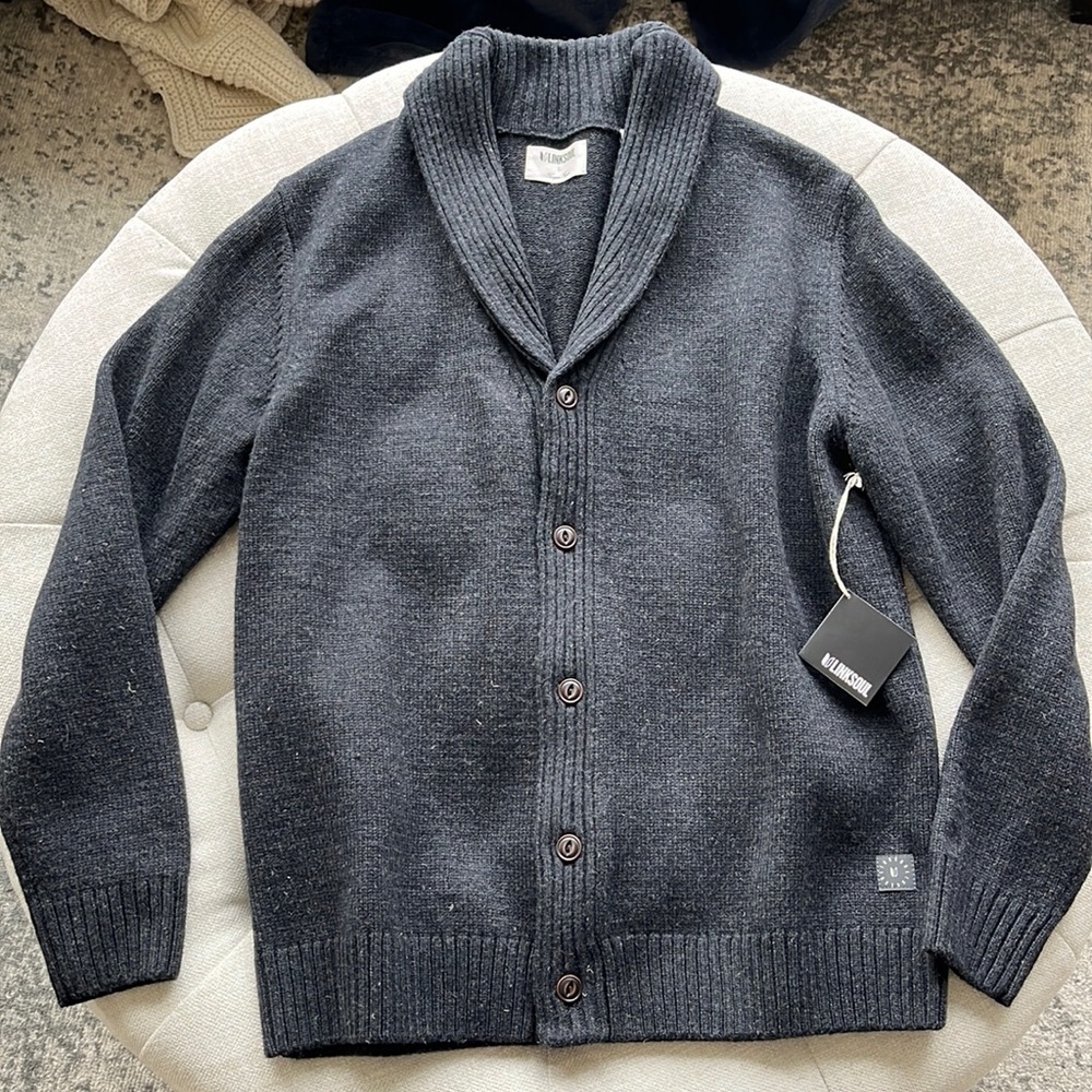 Linksoul Wool Cardigan Sweater - Black.